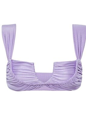 Divino Seas Eclat Lavendar Silk Bikini Top Medium